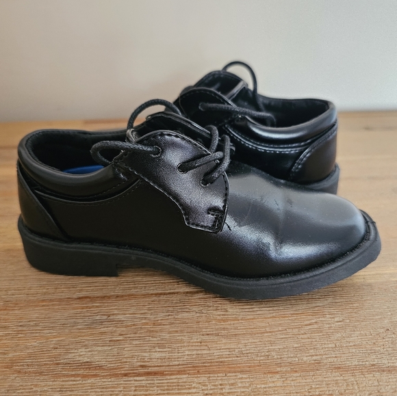 JOSMO Toddler Boys Classic Black Oxford Dress Shoes - Picture 6 of 9